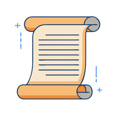 emancipation proclamation scroll icon, emancipation proclamation scroll vector, 