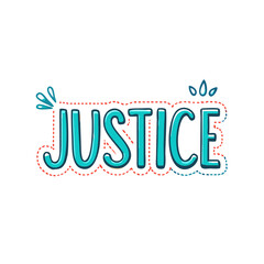 justice text vector icon, justice text vector illustration - simple illustration of justice text, perfect for justice text logos and icons