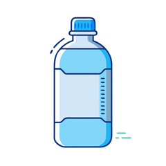 bottle of zamzam water vector icon, bottle of zamzam water vector illustration - simple illustration of bottle of zamzam water, perfect for bottle of zamzam water logos and icons