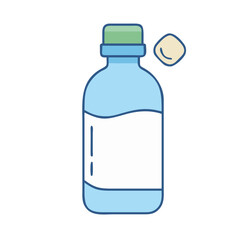bottle of zamzam water vector icon, bottle of zamzam water vector illustration - simple illustration of bottle of zamzam water, perfect for bottle of zamzam water logos and icons