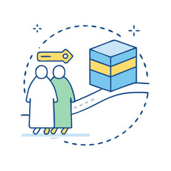 arafat plain vector icon, arafat plain vector illustration - simple illustration of arafat plain, perfect for arafat plain logos and icons