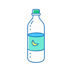 bottle of zamzam water vector icon, bottle of zamzam water vector illustration - simple illustration of bottle of zamzam water, perfect for bottle of zamzam water logos and icons