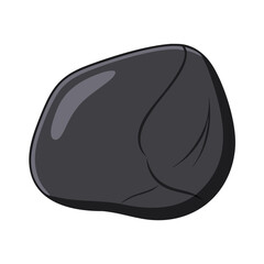 black stone vector icon, black stone vector illustration - simple illustration of black stone, perfect for black stone logos and icons