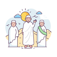 day of arafat vector icon, day of arafat vector illustration - simple illustration of day of arafat, perfect for day of arafat logos and icons