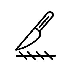 surgery icon Thin line art isolated