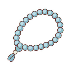 tasbih prayer beads vector icon, tasbih prayer beads vector illustration - simple illustration of tasbih prayer beads, perfect for tasbih prayer beads logos and icons