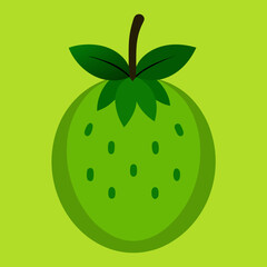 breadfruit with green background