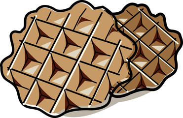 waffle Vector illustration