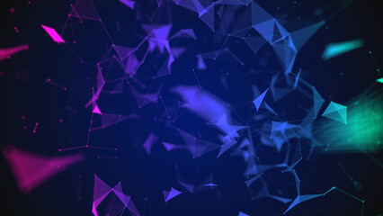 Plexus structure evolving in organic motion © zirconicusso