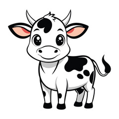  cute cow flat 