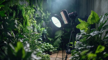 eco-friendly food production, professional photoshoot studio