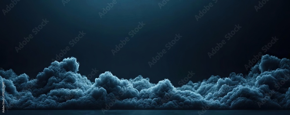 Aufkleber cloudy abstract background idea. dark, moody clouds create a dramatic atmosphere in the depths of th