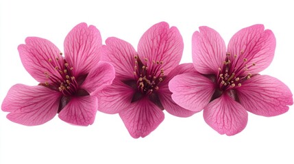 Fototapeta premium Beautiful Pink Flowers with Delicate Petals and Vibrant Color