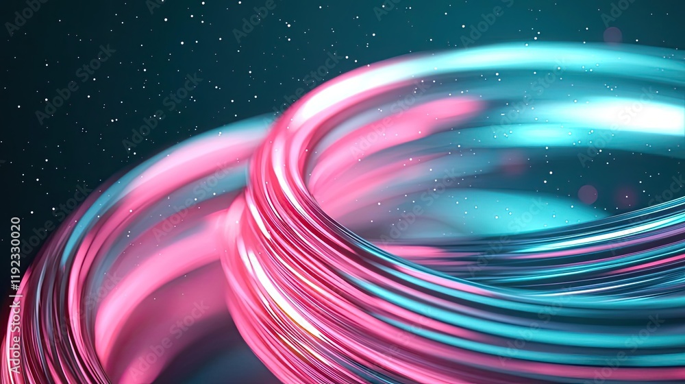 Aufkleber blurred abstract background concept. colorful abstract design featuring swirling rings in pink and b