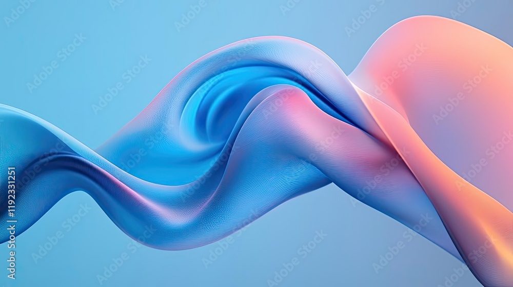 Poster blurred abstract background concept. a flowing blend of pastel colors creating a soothing wave-like 
