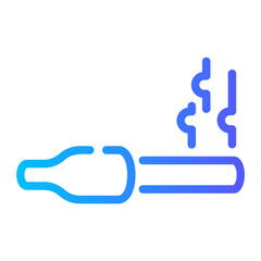 cigarette Line Gradient Icon