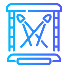 concert Line Gradient Icon