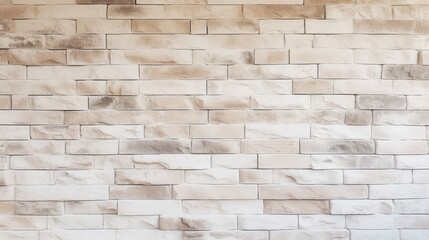 White Cream Textured Brick Wall Background for Interior Design, Architecture, and Modern Aesthetic Photography