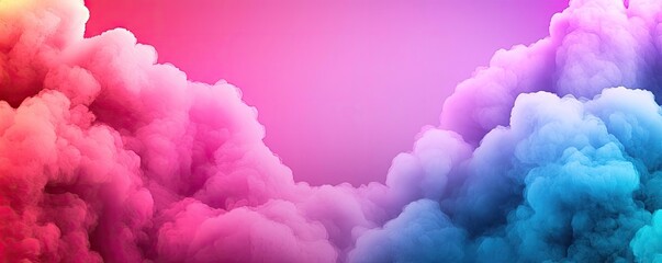 Fototapeta premium Cloudy abstract background idea. Colorful abstract clouds creating a vibrant and dreamy atmosphere.