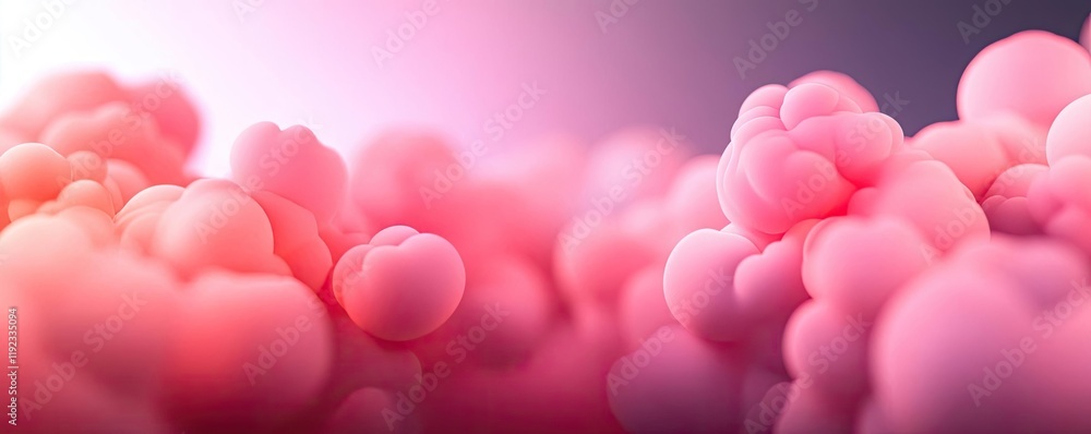 Poster blurred abstract background concept. soft pink abstract background with cloud-like shapes, perfect f