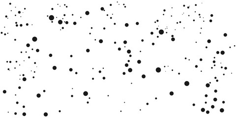 Simple Chaotic Dots Pattern, Retro, Random Polka Dots Pattern, Monochrome, Grunge