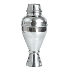 Shiny metal cocktail shaker bar counter product image kitchen close-up transparent background