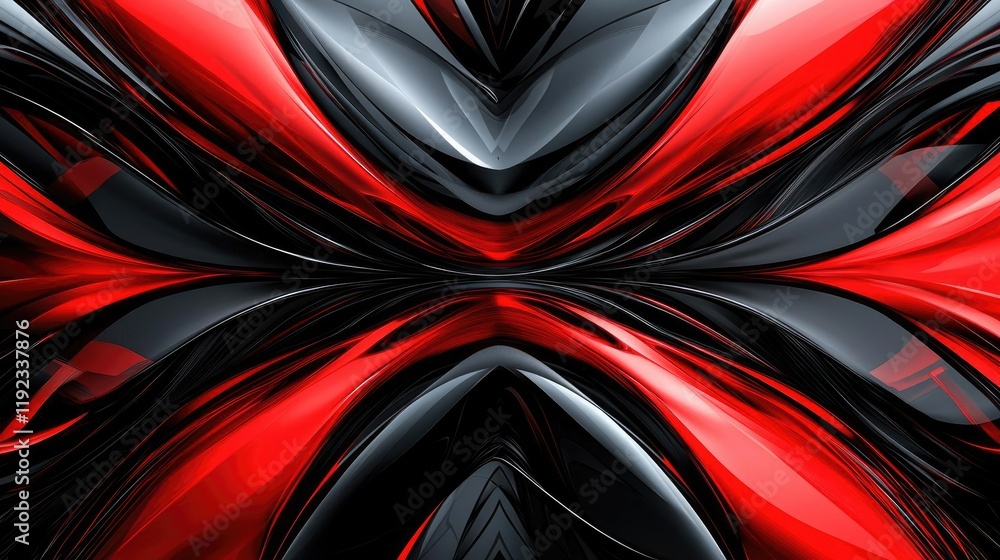 Poster triangle abstract background idea. abstract design with red and black waves, perfect for modern back