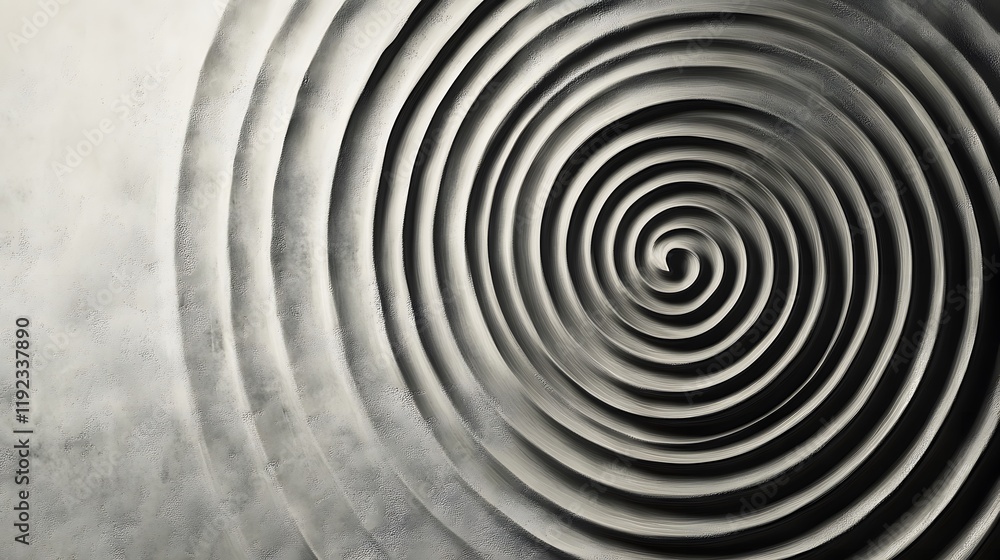 Poster abstract spiral patterns studio digital art minimalist close-up visual concept for tranquility
