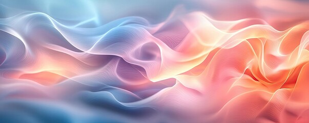 Obraz premium Blurred abstract background concept. Abstract flowing colors create a smooth and dynamic visual effect in soft hues.
