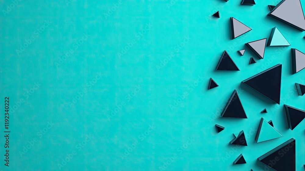 Poster triangle abstract background idea. modern abstract background featuring geometric shapes in a vibran