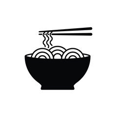 Ramen bowl icon. Simple ramen bowl icon for social media, app, and web design. Vector illustration