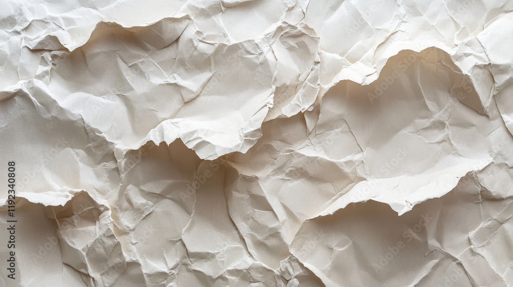 Aufkleber old recycled kraft paper texture background with crumpled and wrinkled surface in cream color ideal 