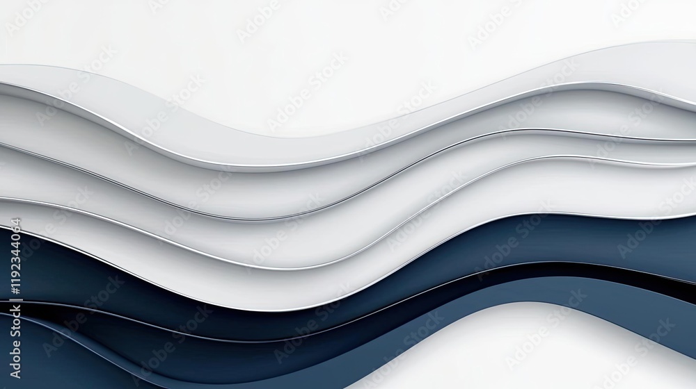 Poster blurred abstract background concept. abstract background with flowing waves in shades of blue and wh