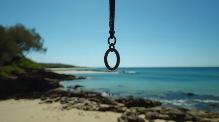 chain on the beach