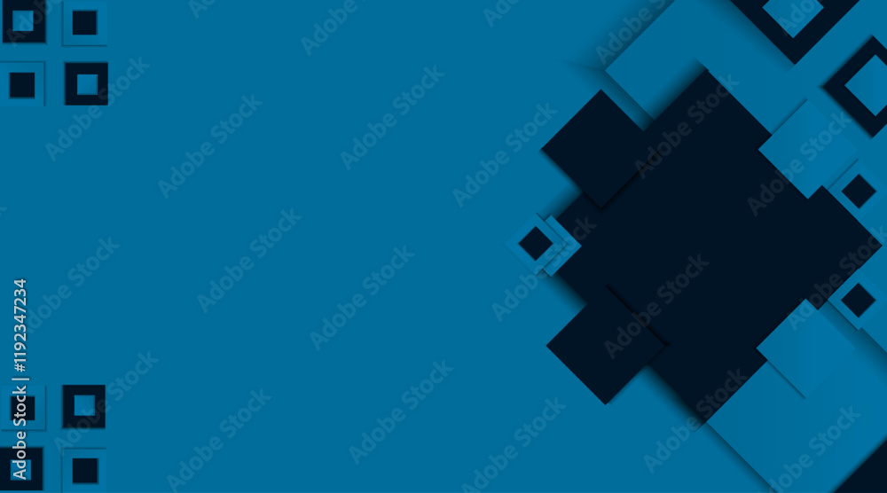 Aufkleber banner modern background design | abstract vector geometric background with square shape | 3d shape 