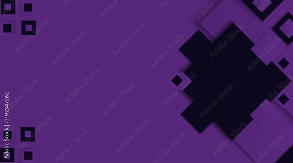Poster banner modern background design | abstract vector geometric background with square shape | 3d shape 