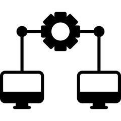 Obraz premium Connection Network Icon