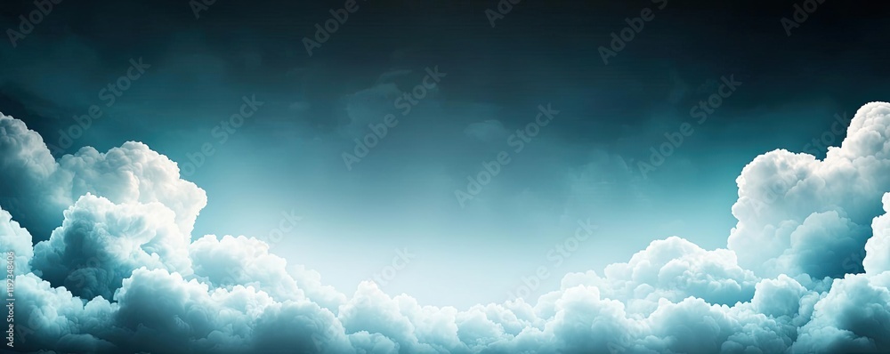 Poster cloudy abstract background idea. majestic clouds creating a serene and tranquil atmosphere in the sk