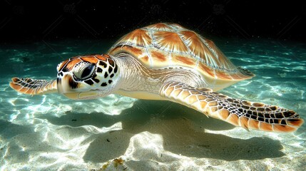 Obraz premium green sea turtle