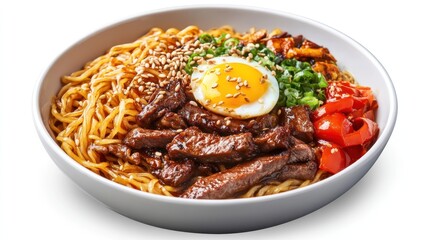 Delicious Noodles Chinese Food Isolated Background