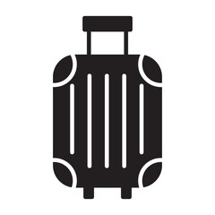 Luggage icon or logo isolated sign symbol vector illustration - high-quality black style vector icons