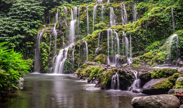 Banyu Wana Amertha Waterfall is a hidden gem located in the lush, tropical region of Buleleng, Bali.