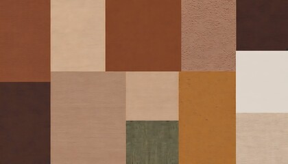 Fototapeta premium Abstract Geometric Composition Of Earthy Tones