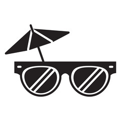 Sunglasses icon or logo isolated sign symbol vector illustration - high-quality black style vector icons
