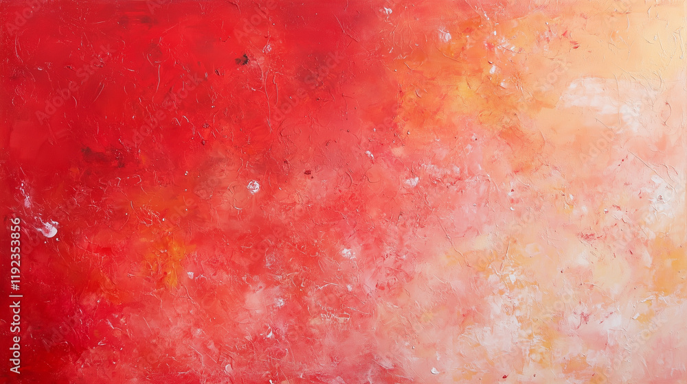 Aufkleber red and orange abstract texture: a vibrant abstract painting in shades of red and orange, transition