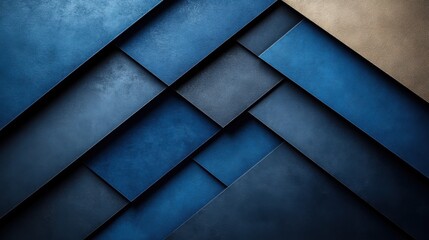 Abstract Shapes on blue Background for Design, Banner Template, Minimalist Abstract Wallpaper with Copy Space, Simple Geometric Modern Wallpaper for Text Placement and Creative Use