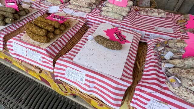 Libourne Market Sausage Display