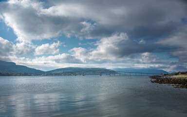 Sortland Bridge Spanning the Sortlandssundet Strait in Nordland county, Norway