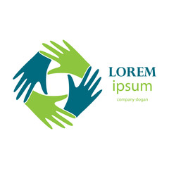 health and hand hygiene care logo design