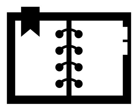 recommend clip art: 日記のアイコン 黒